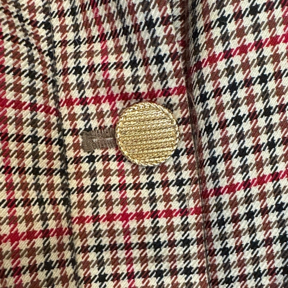 Maeve Houndstooth Patterned Button Front Mini Dre… - image 3